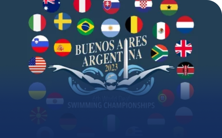 Acompañamos la 6ta. edición del Mundial de Natación para personas sordas