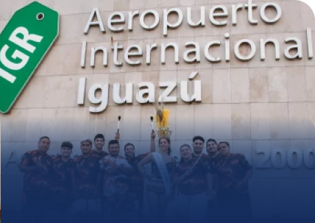 El Carnaval se vivió en el aeropuerto de Iguazú